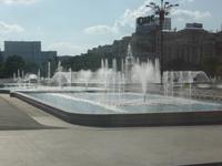 Rumänien Mai 2019 - Bukarest - Die Liebe der Rumänen zu Springbrunnen und Wasserfontänen