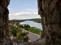 Soroca: Blick über den Dnistr in die Ukraine