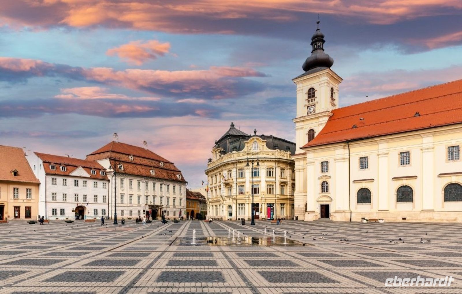 Marktplatz von Sibiu, Hermannstadt (Foto von 2017 ohne Marathon)