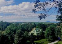 Landschaft bei Schloß Bran