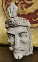Konterfei Vlad III. in seinem Geburtshaus in Sighisoara, Schäßburg 