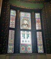 Fenster in den Aufhängen des Kultur Palastes in Targu Nures