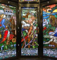 Wunderschöne Fenster des Spiegelsaals des Kulturpalastes