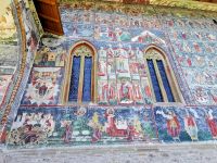 Die Moldauklöster sind von außen üppig bemalt, Sucevita