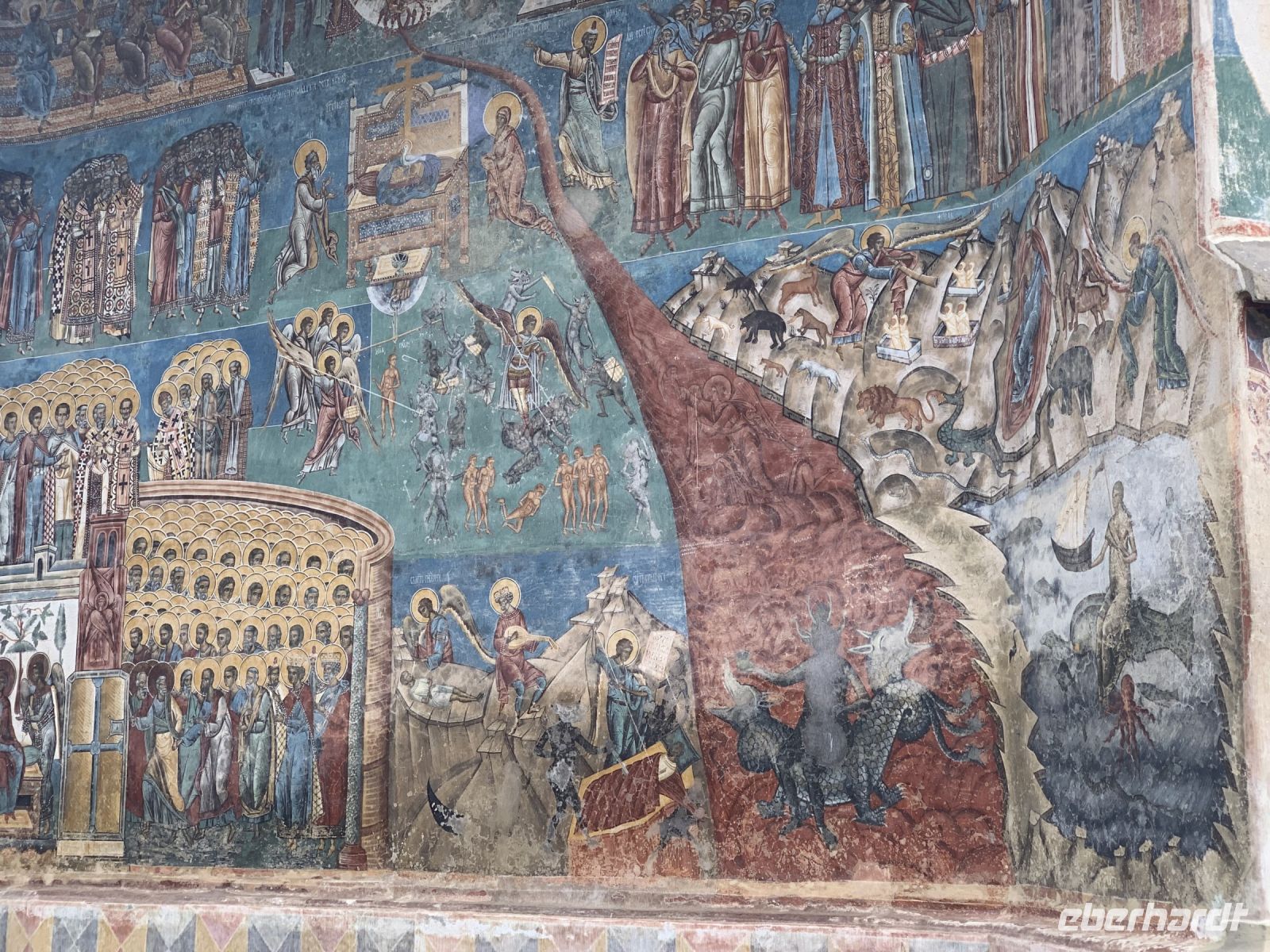 Wandbemalung im Kloster Voronet