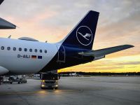 Lufthansamaschine in Frankfurt 