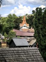 Blick von Schloß Bran in die Umgebung