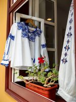 Bestickte Trachtenbluse