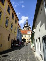 Enge Gasse in Sigishoara