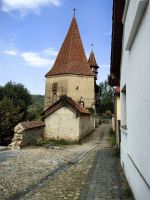 Einer der alten Wehrtürme in Sigihoara 