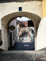 Hier gehts in die Unterstadt von Sibiu