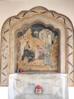 Freske am Brunnen des Klosters Cozia