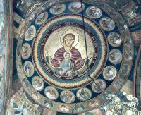 Fresken der orthodoxen Kirche in Bukarest 