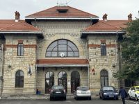 Bahnhof von Kreuzburg an der Bistritz