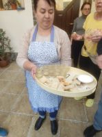 Sibiel  Empfang bei der Bauernfamilie Pension La Nana 