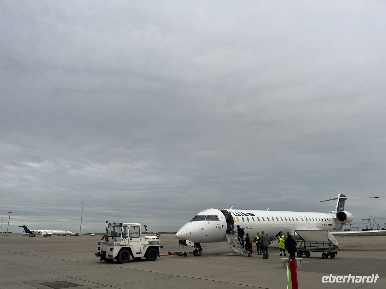 Flugzeug, Flughafen, Dresden, Deutschland