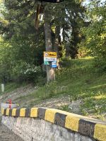 Straßenschild, Predeal, Rumänien