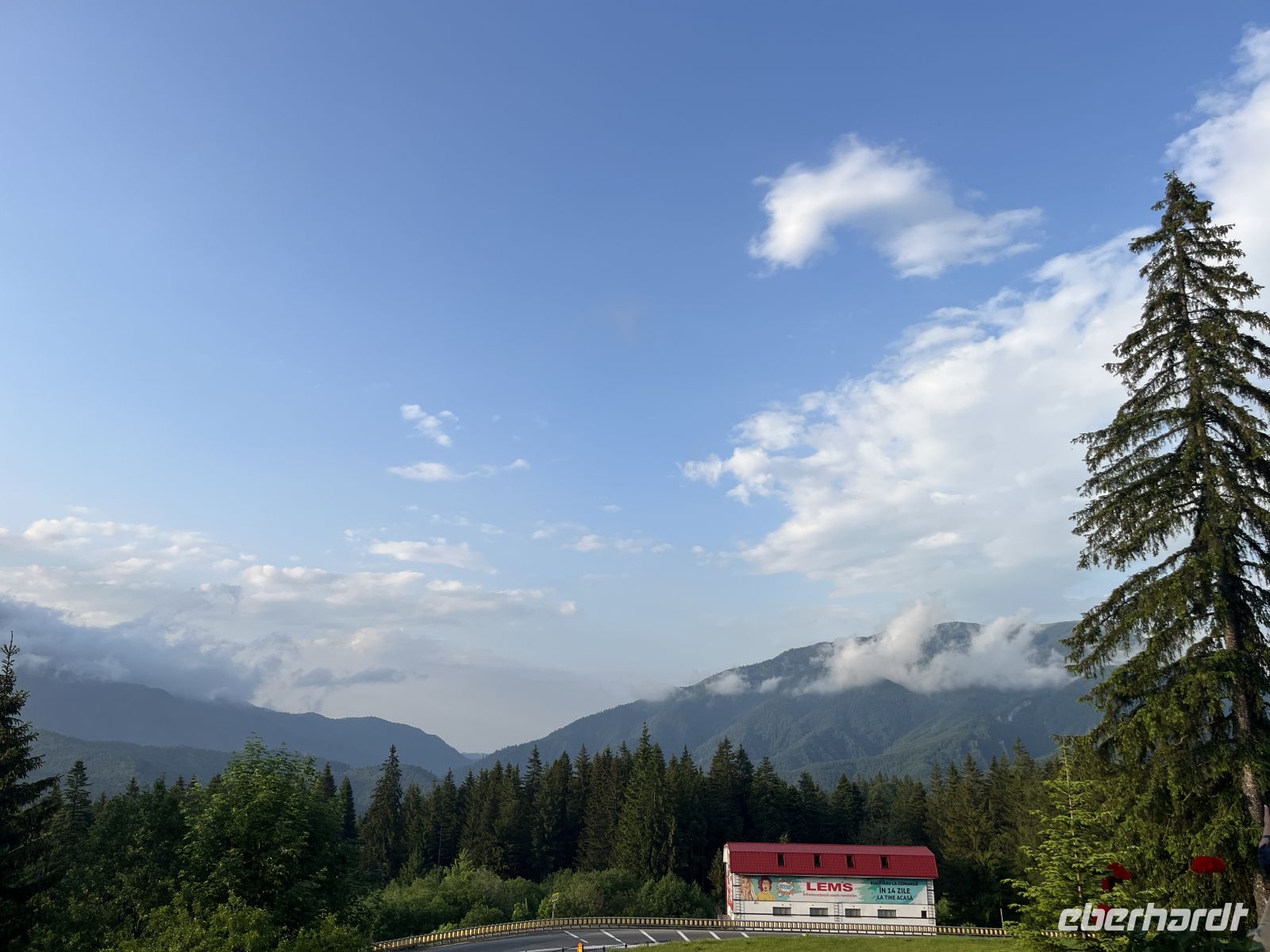 Ausblick vom Restaurant Rozmarin, Predeal , Rumänien