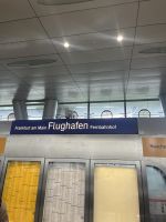 Flughafen, Bahnhof, Frankfurt, Deutschland