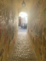 Schmale Gasse in Brasov