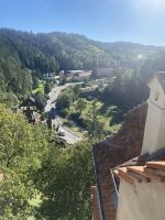 Blick vom Schloss Bran
