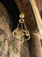 Leuchter im Kloster Sinaia