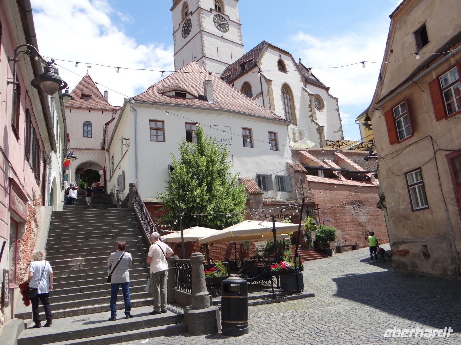 Sibiu, die Sagstiege verbindet die Ober- mit der Unterstadt. &ndash; &copy;  (Eberhardt TRAVEL)