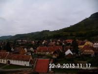 Blick auf das Dorf Biertan