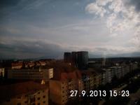 Blick auf Sibiu vom Hotel