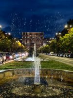 Der Ceausescu-Palast am Abend