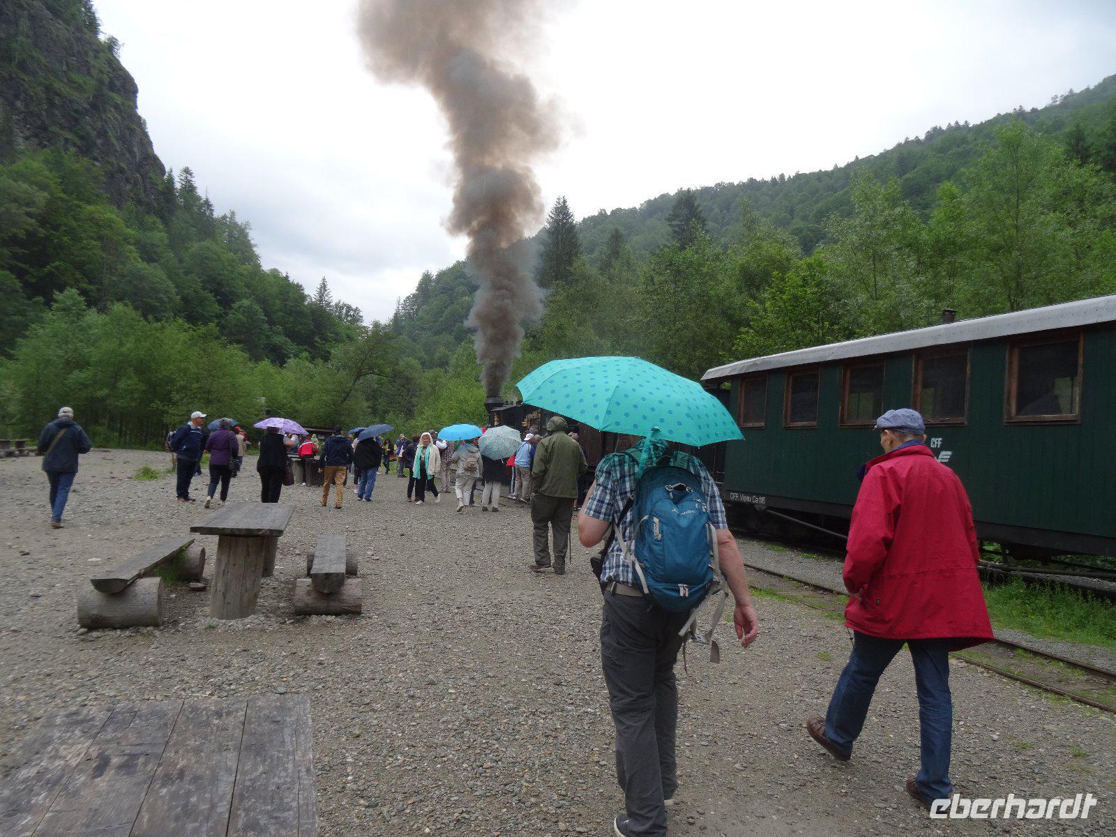 Die Bahn dampft