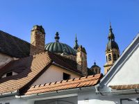 Kuppel und Türme der orthodoxen Kirche in Sibiu