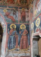 Malereien im Inneren der Kirche des Klosters Moldovita