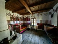 Schlafkammer in einem alten Bauernhaus, Freilichtmuseum