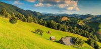 Typische Landschaft der Bukovina (Foto von 2017)