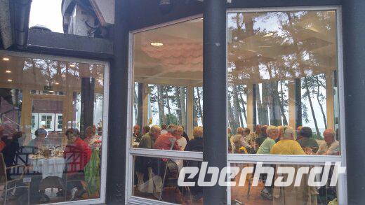 Abendessen im Resaturant in Nidden