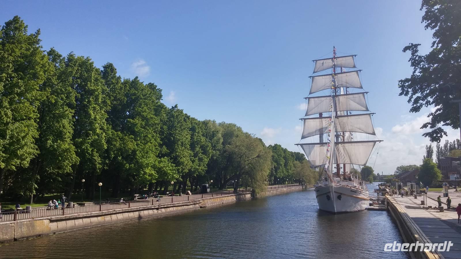 Segelschiff in Klaipeda