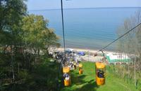 Seilbahn zum Strand in Rauschen 