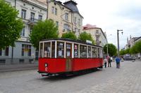 Alte Straßenbahn in Tilsit