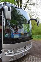 Unser Weltmeisterbus, bewacht von Teddy