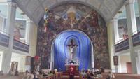 In der Kirche von Silute