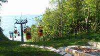 Strand Seilbahn in Rauschen