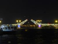 Russland, St.Petersburg, Leutnant Schmidt Brücke