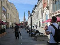 Neue Fußgängerzone auf dem Weg zum Roten Platz