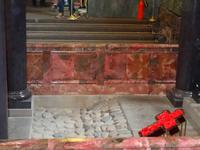 Erlöser- oder Blutskirche - im Inneren , Stelle des Attentates auf Zaren 