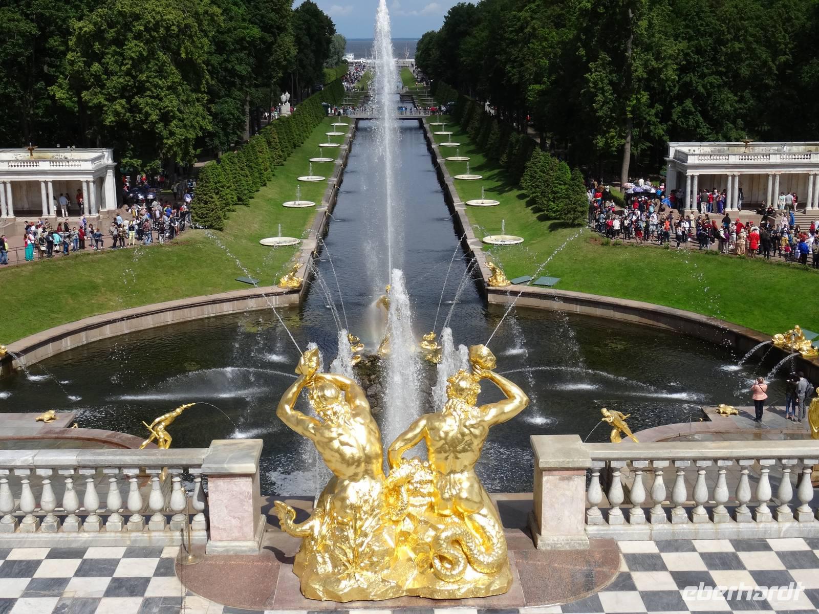 Peterhof - Blick zum finnischen Meerbusen