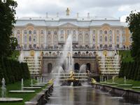 Peterhof , Blick auf den Zarenpalast