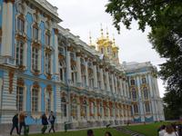 Katharinenpalast , Blick auf die Rückseite vom Park