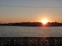 Sonnenuntergang an der Newa