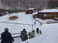 Russland, Baikalsee, Mittagsstop an der alten Baikaleisenbahn